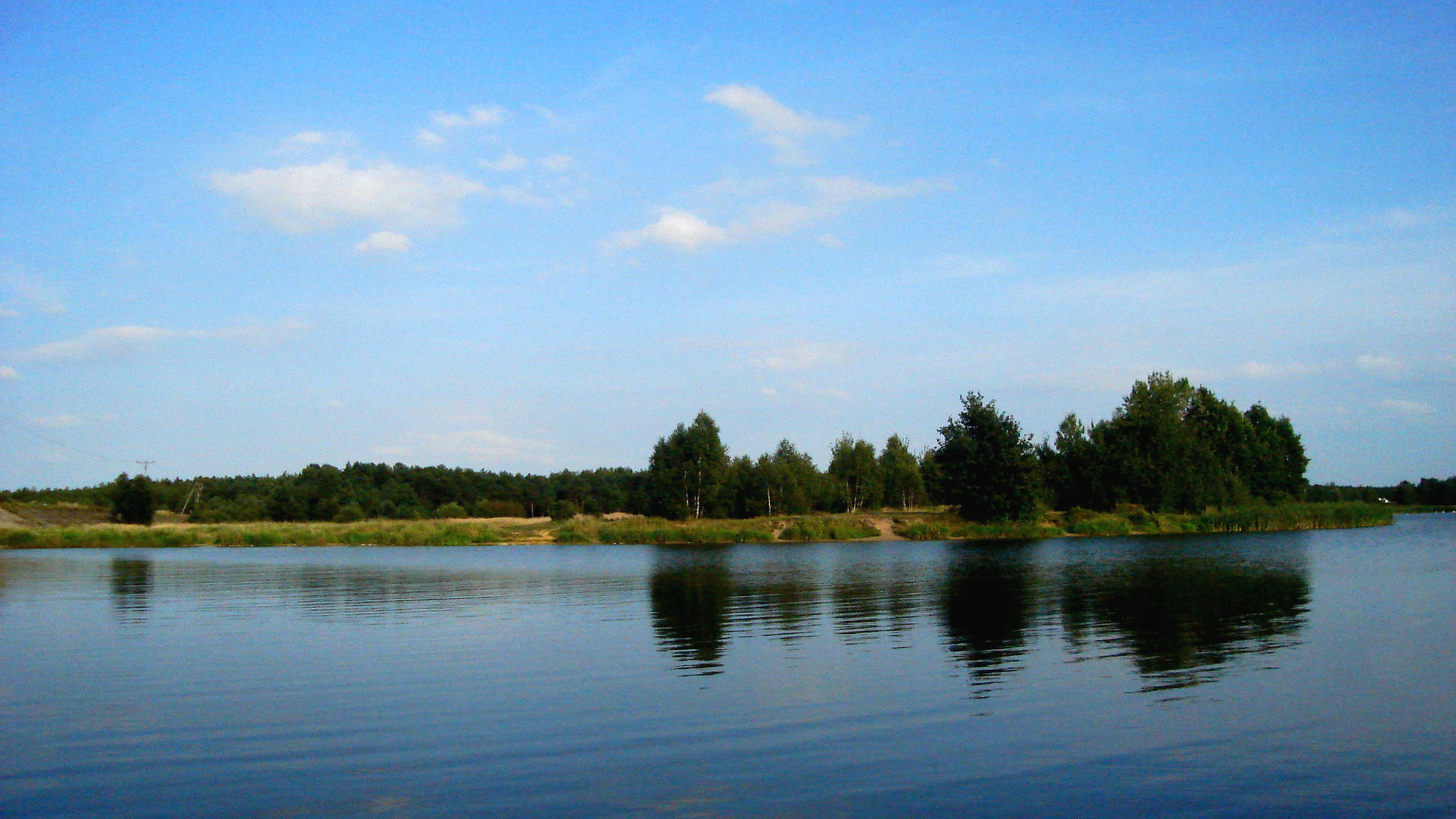 widok na jezioro